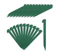 Relaxdays Set de 32 piquetas para camping verde