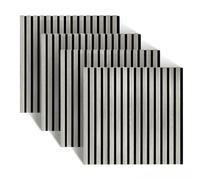 Relaxdays Set de 4 paneles acústicos 60 x 60 cm crema