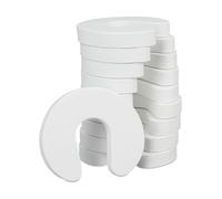 Relaxdays Set de 40 protectores puertas bebé blanco