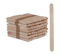 Relaxdays Set de 500 palitos helado de madera marrón claro