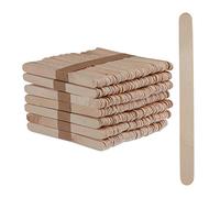 Relaxdays Set de 5000 Palitos Helado, Palos Manualidades, Café, Médico, Palillos Planos, Madera, 11,5 x 1 cm, Marrón