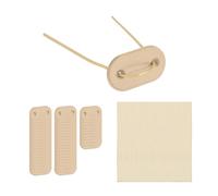 Relaxdays Set de 52 bridas para mallas de valla beige