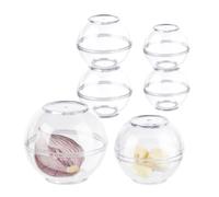 Relaxdays Set de 6 guarda cebollas transparente