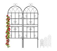 Relaxdays Set de 6 Soportes enredaderas vintage negro