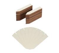 Relaxdays Marcadores para Plantas, Descriptores, Macetas & Huerto, 10,5 cm, Madera, 60, Marrón, 100 Uds