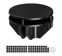 Relaxdays Set de 80 Conectores de Estanterías Modulares, Piezas de Unión para Armarios, Plástico, 2,4 x 3,7 cm, Negro