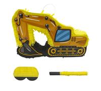 Relaxdays Set de piñata Obra con bastón y máscara amarillo,naranja,negro