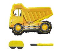 Relaxdays Set de piñata Obra con bastón y máscara amarillo,naranja,negro