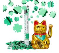 Relaxdays set de suerte de 2 piezas oro,verde,rojo