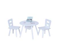 Relaxdays Set infantil de 3 piezas con almacenaje blanco