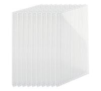 Relaxdays Set placas alveolares 4 mm transparente