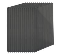 Relaxdays Set placas doble pared 4 mm antracita