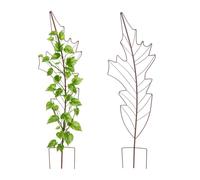 Relaxdays Set rejilla hoja marrón