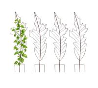 Relaxdays Set rejilla hoja marrón