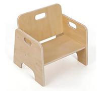 Relaxdays Silla infantil desde 1 año marrón claro