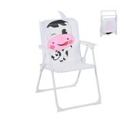 Relaxdays Silla Infantil Plegable para Camping con Estampado, 51.5x36x37.5 cm, Pícnic Exterior, Multicolor