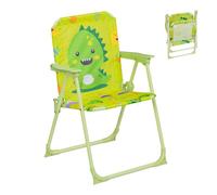 Relaxdays Silla Infantil Plegable, Sillita Camping con Estampado Monstruo, 51,5x36x37,5 cm, Asiento Pícnic, Multicolor