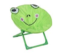 Relaxdays Silla plegable redonda para niños blanco,verde,fucsia