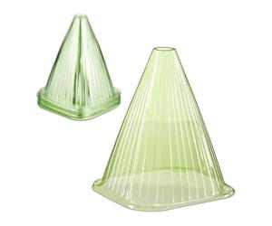 Relaxdays Sombreros contra Caracoles Set 32, Protección para Plantas, 22x19x19 cm, Campanas Protectoras PVC, Verde Claro