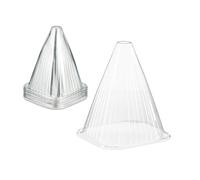 Relaxdays Juego Unidades Sombreros de Plantas, Set 32, contra Caracoles y Heladas, 22x19x19 cm, Campanas Protectoras PVC, Transparente, 22 x 19 x 19 cm