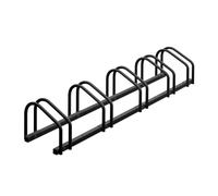 Relaxdays Soporte Bicicletas, para 5 Bicis, Aparcabicicletas, Neumáticos hasta 60mm, Acero, 27 x 130 x 33 cm, Antracita