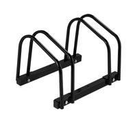 Relaxdays Soporte bicicletas para 2 bicis negro negro