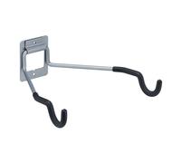 Relaxdays Soporte bicicletas plegable para pared negro,plata