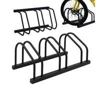 Relaxdays Soporte de bicicletas para suelo y pared negro