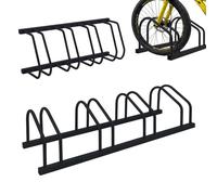 Relaxdays Soporte de bicicletas para suelo y pared negro