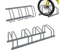 Relaxdays Soporte de bicicletas para suelo y pared plata