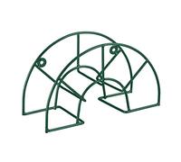 Relaxdays Soporte Manguera Pared, Cuelgamangueras Jardín y Exterior, Verde | 19 x 30,5 x 13,5 cm, para hasta 45 m y 5/8"