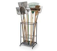 Relaxdays Soporte para 35 herramientas de jardín antracita