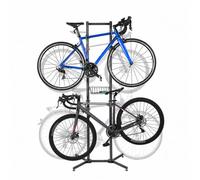 Relaxdays Soporte para 4 bicicletas: MTB, negro