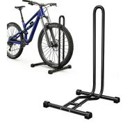 Relaxdays Soporte para bicicletas, expositor suelo negro