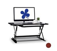 Relaxdays Soporte para Monitor de Escritorio (tamaño Grande), Color Blanco, White, 6 x 90 x 60 cm
