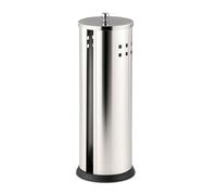Relaxdays Soporte para papel higiénico, 3 rollos plata