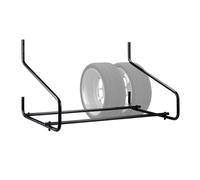 Relaxdays Soporte para ruedas de pared negro