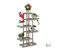 Relaxdays Soporte plantas 5 niveles gris