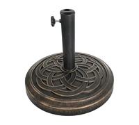 Relaxdays Soporte sombrilla 12 kg oro,negro