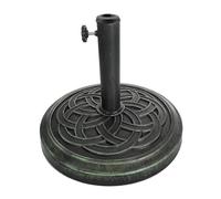 Relaxdays Soporte sombrilla 12 kg verde oscuro,negro