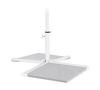 Relaxdays Soporte blanco para la sombrilla blanco