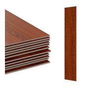 Suelo de PVC Autoadhesivo Relaxdays, 5 m²/36 losetas, Efecto Madera para baño y Cocina, 91x15 cm, Antideslizante, marrón