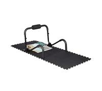 Relaxdays Suelo Goma Amortiguador para Aparatos de Gimnasio, Espuma EVA, 1 x 30 x 30 cm, 24 Piezas, Negro