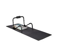 Relaxdays Suelo Goma Aparatos de Gimnasio, Espuma EVA, 1 x 60 x 60 cm, 8 Piezas Puzzle, Negro