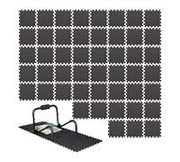 relaxdays Suelo Goma EVA Amortiguador para Aparatos de Gimnasio, Espuma EVA, 1 x 30 x 30 cm, 48 Piezas