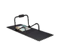 Relaxdays Suelo Goma Amortiguador para Aparatos de Gimnasio, Espuma EVA, 1 x 30 x 30 cm, 24 Piezas, Negro