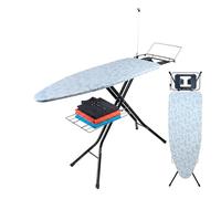 Relaxdays Tabla de Planchar Regulable en 4 Alturas, 149x46x97 cm, Blanco