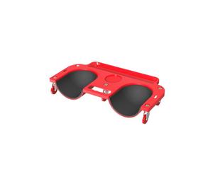 Relaxdays Tabla rodante para rodillas con soporte rojo