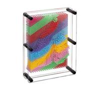 Relaxdays Imagen de uñas Pinart Tablero Art, Escultura Pines, Molde Impresión 3D, 15x20cm, Juego Pinchitos, Decorativo, Multicolor