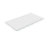 Relaxdays Tablero Vidrio Templado, 120x65 cm, Grosor 8 mm, Panel Cristal Rectangular, Mesa y Chimenea, ESG, Transparente, 120 x 65 cm